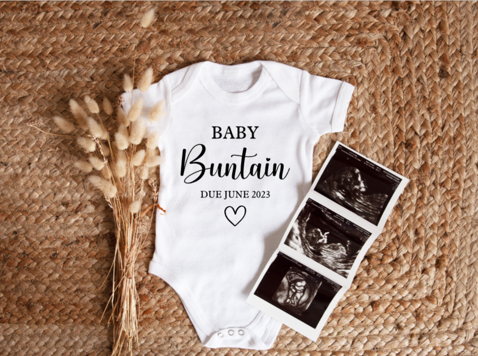 Personalised Pregnancy Announcement Vest image 0