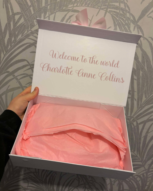 Personalised New Baby Coming Home Outfit With Pink Bows image 2