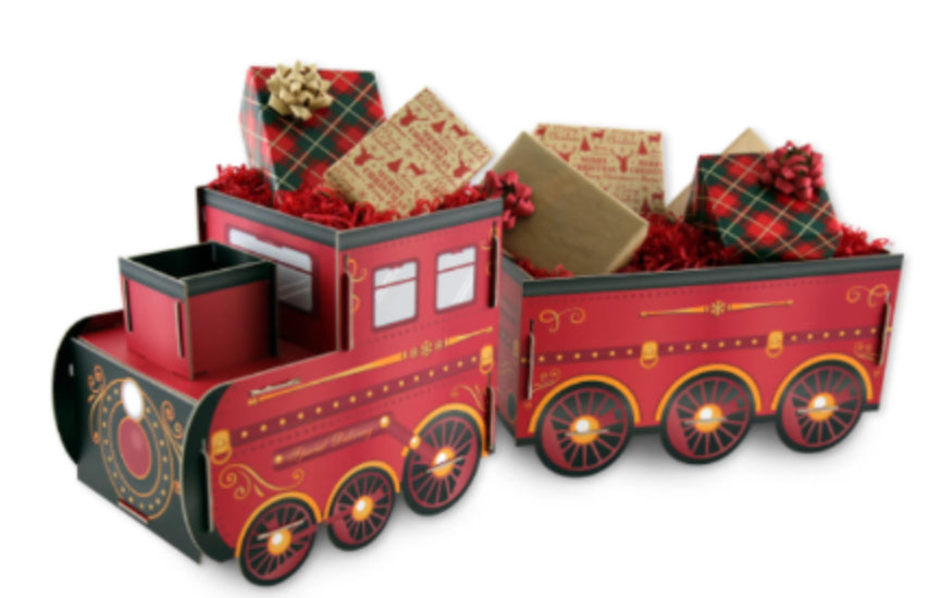 Christmas gift train and carriage