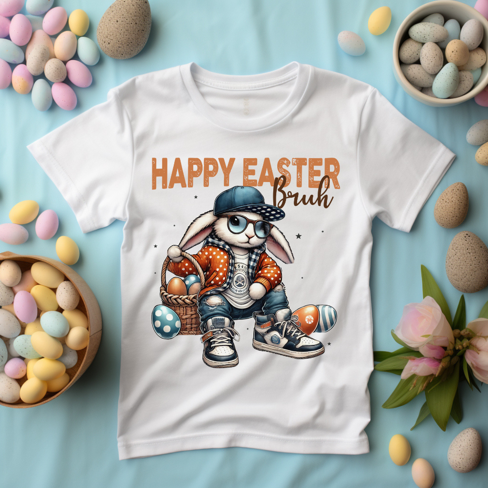 Happy Easter Bruh T-Shirt image 0