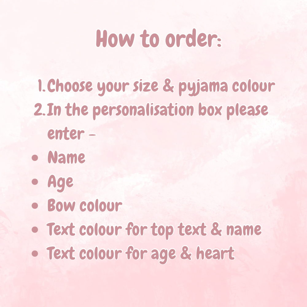 Create Your Own - When I Wake Up Frilly Birthday Pyjamas With Bows image 3