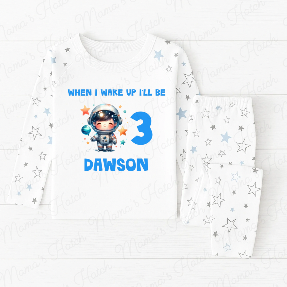 Astranaut When I Wake Up I Will Be Blue Birthday Pyjamas