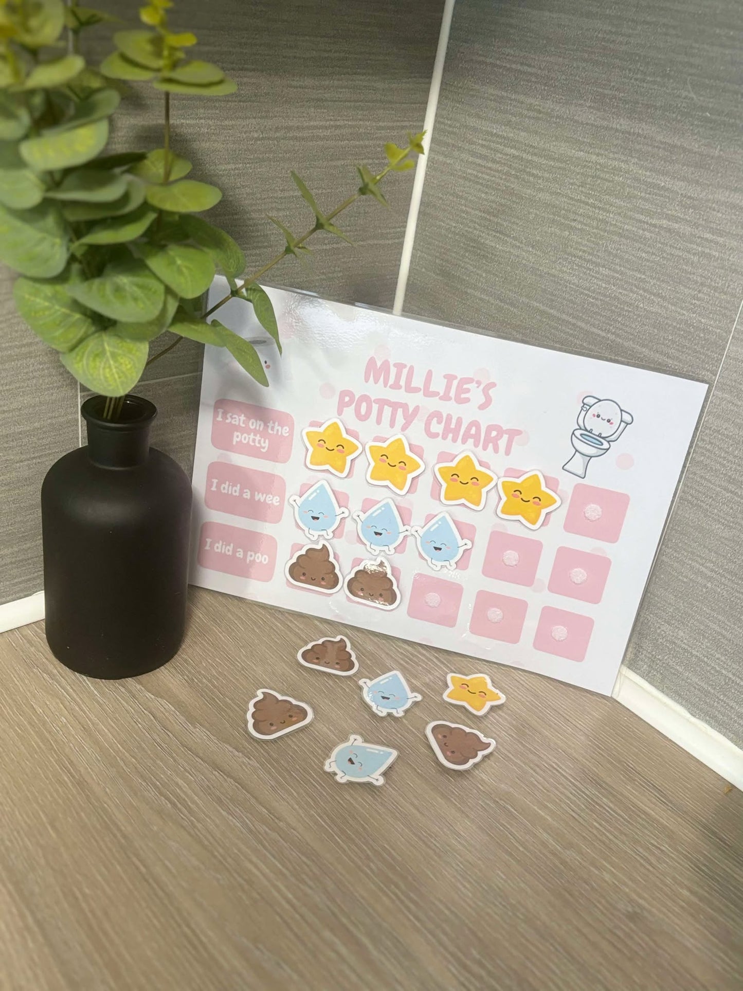 Personalised Potty Training Chart With Fun Attachable's image 1