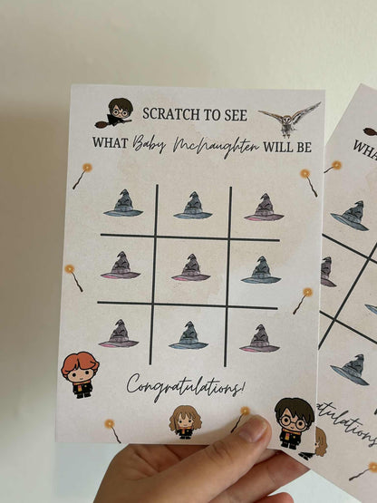 Wizards Gender Reveal Noughts & Crosses Game