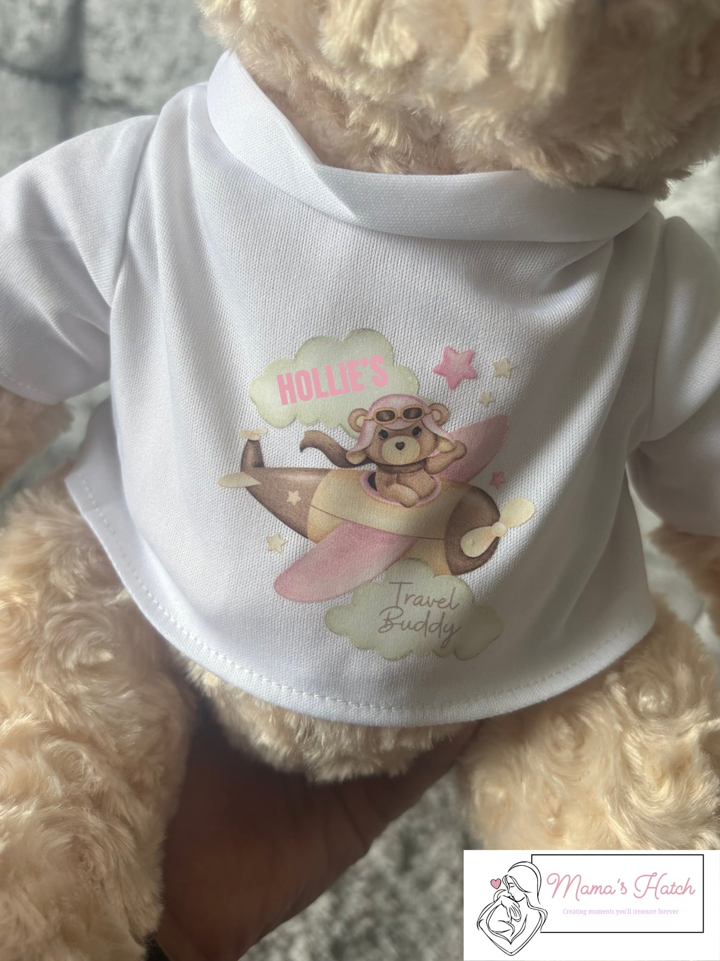 Travel Buddy Teddy - Pink