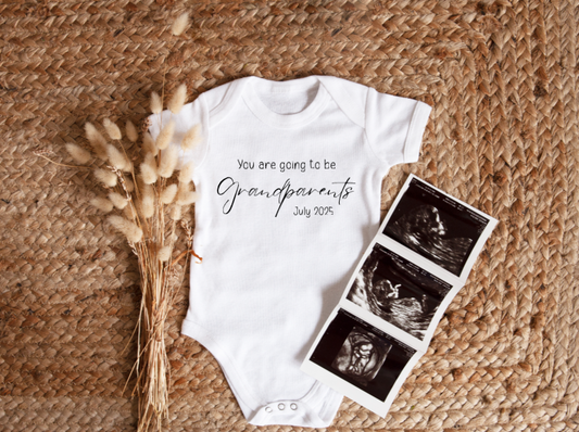Personalised Going To Be Grandparents Pregnancy Announcement Vest image 0