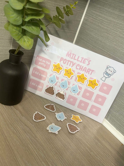 Personalised Potty Training Chart With Fun Attachable's image 0