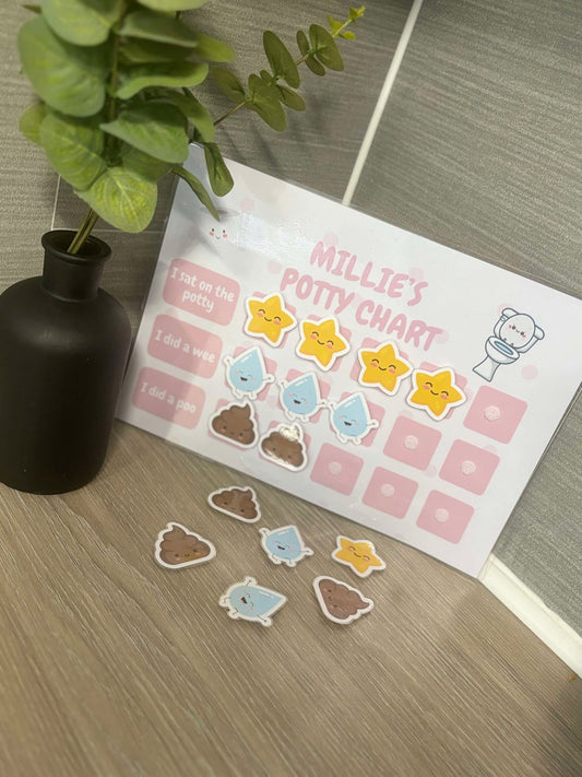 Personalised Potty Training Chart With Fun Attachable's image 0