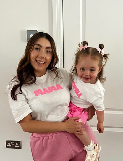 3D Matching Mama & Mini Flyer T-Shirts image 0