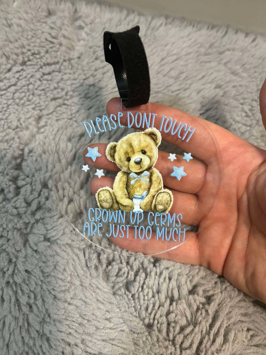 Blue Baby Teddy Germ Tag image 0