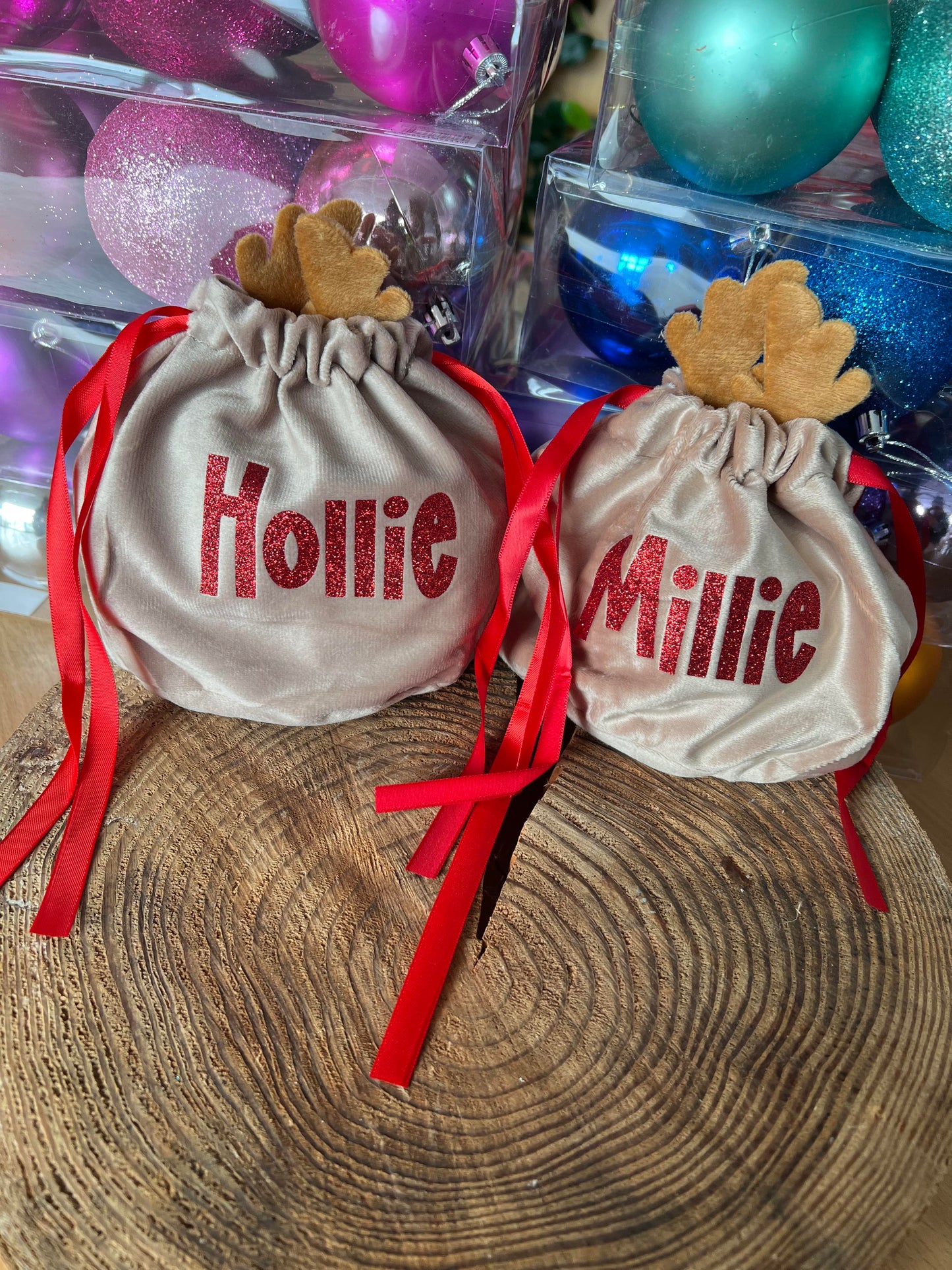 Personalised Reindeer Pouch image 1