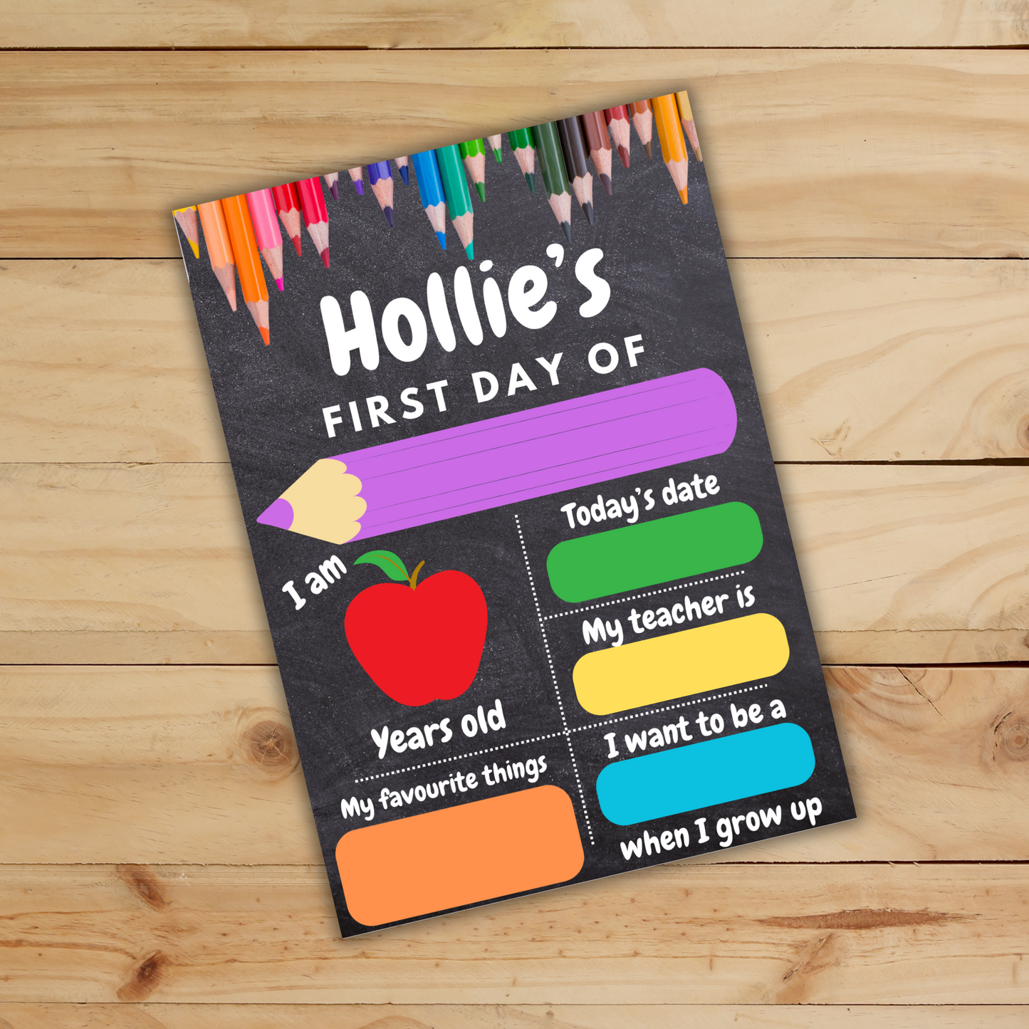First Day Of School Sign image 2