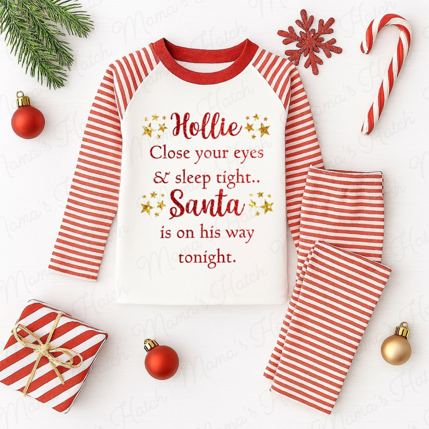 Close Your Eyes, Sleep Tight Christmas Pyjamas