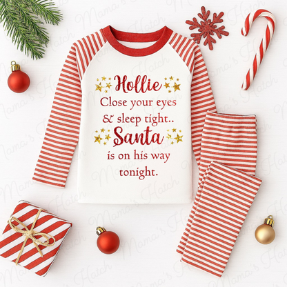Close Your Eyes, Sleep Tight Christmas Pyjamas