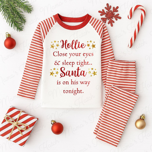 Close Your Eyes, Sleep Tight Christmas Pyjamas