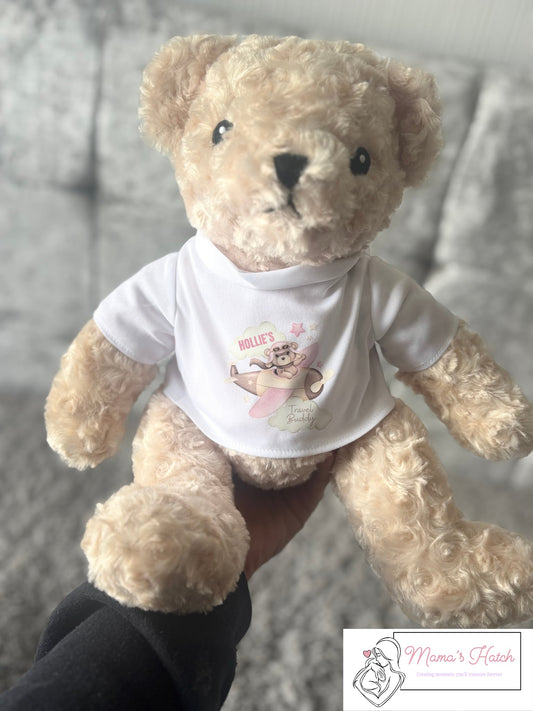 Travel Buddy Teddy - Pink