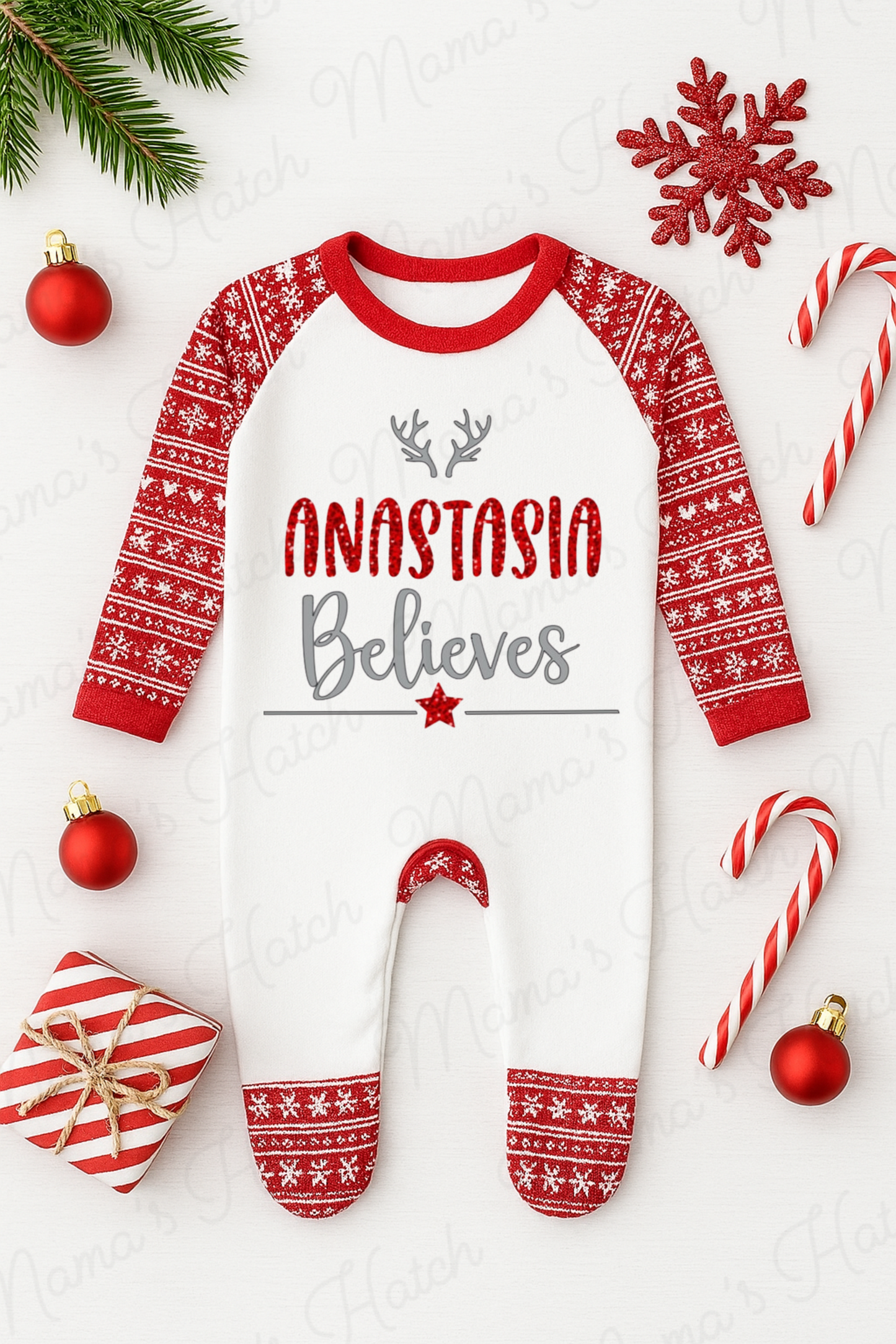 Personalised Believes Christmas Romper