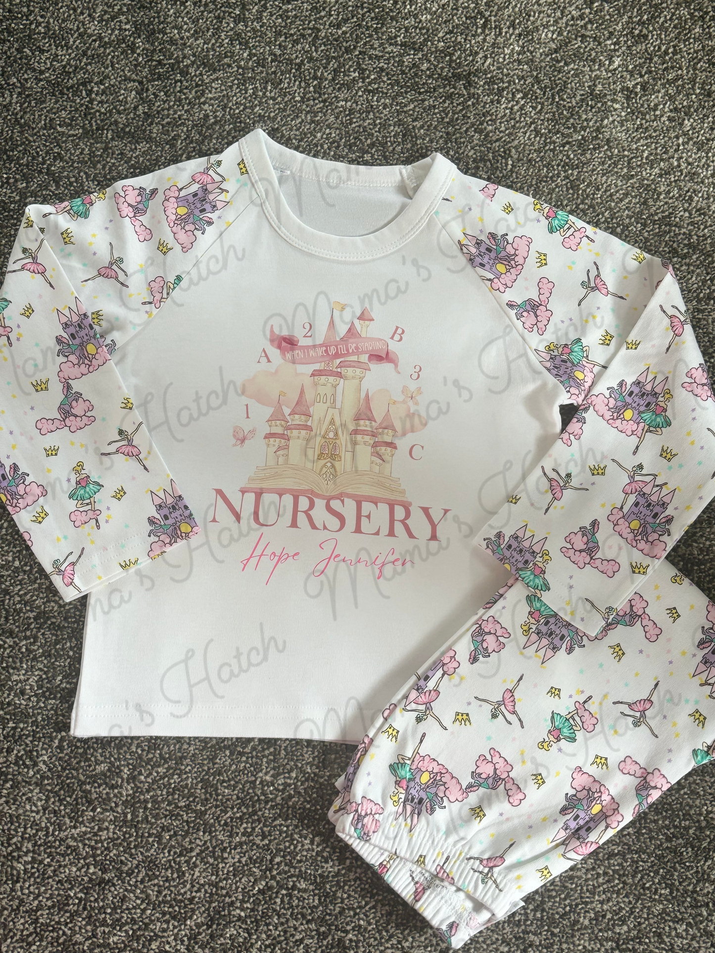 When I Wake Up I Will Be Starting Nursery/School Castle Pyjamas