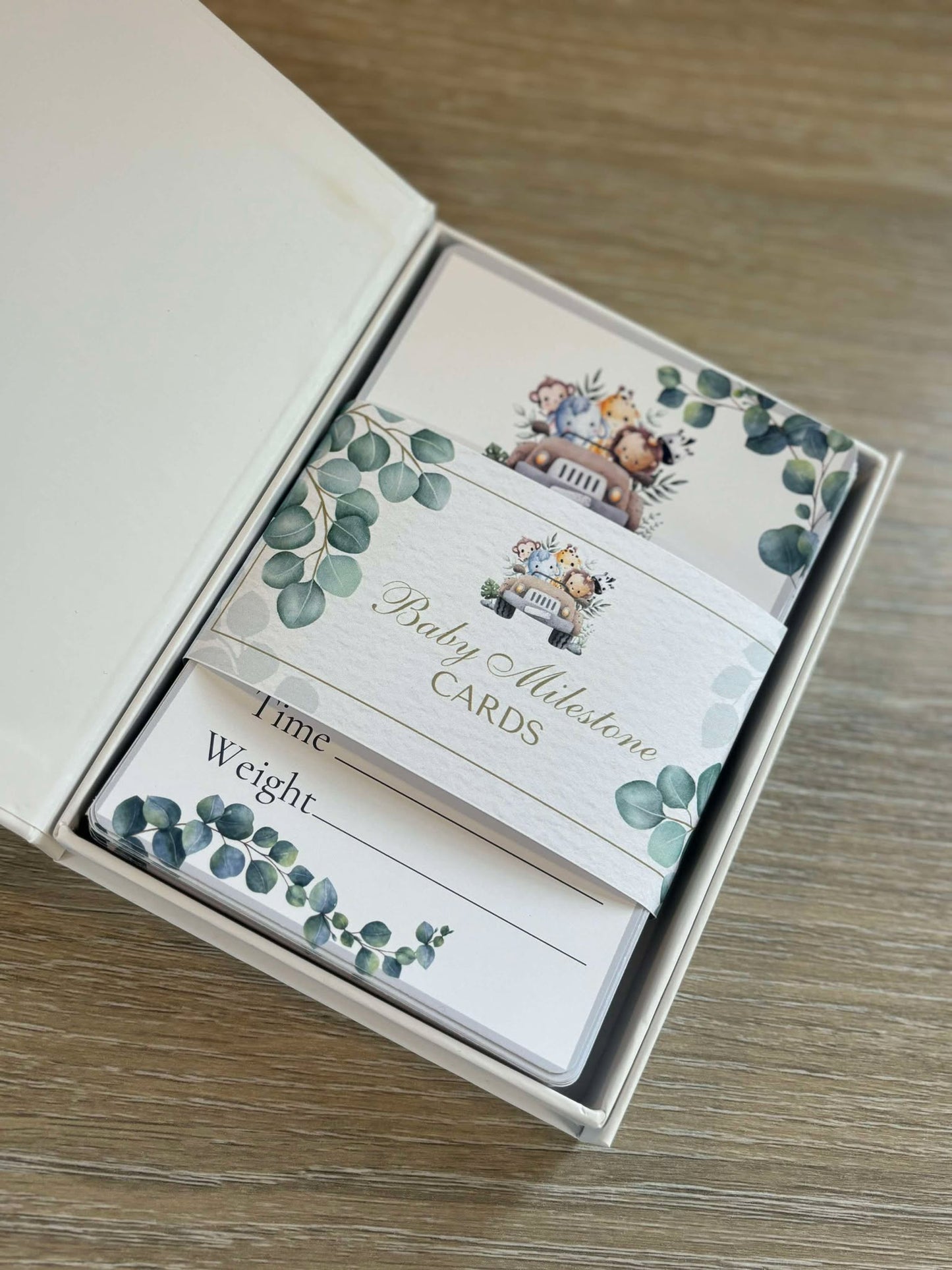 Baby Milestone Cards - Safari Theme - Pack of 54 image 2