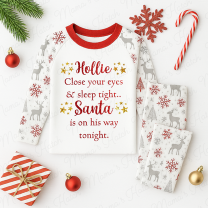 Close Your Eyes, Sleep Tight Christmas Pyjamas