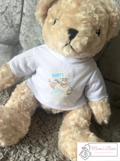 Travel Buddy Teddy - Blue