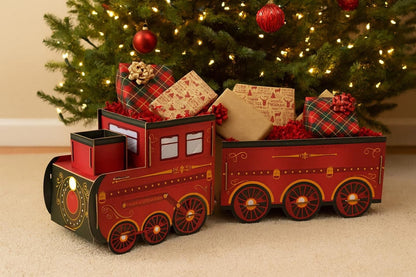 Christmas gift train and carriage