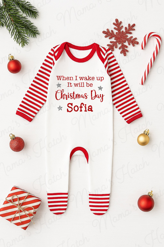 When I Wake Up It Will Be Christmas Day Romper