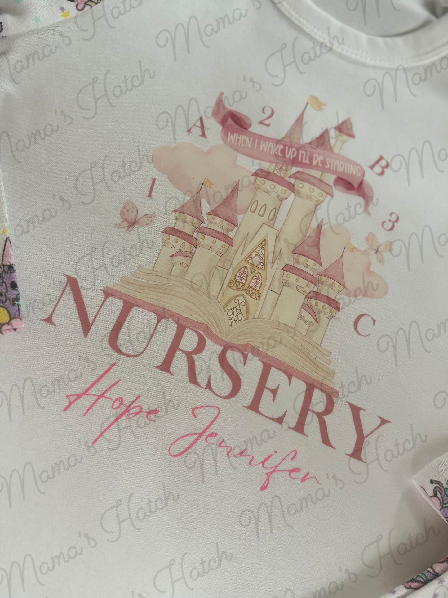 When I Wake Up I Will Be Starting Nursery/School Castle Pyjamas