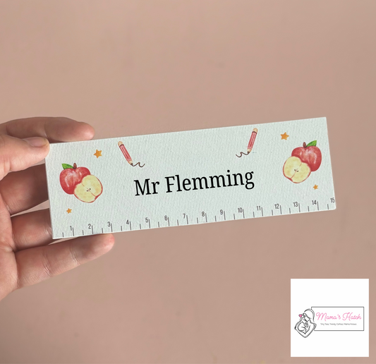 Teacher Ruler - Apple - Teacher Gift