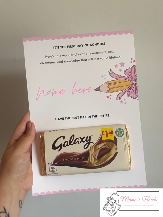 ‘Entire Galaxy’ First Day Of School Board Pink