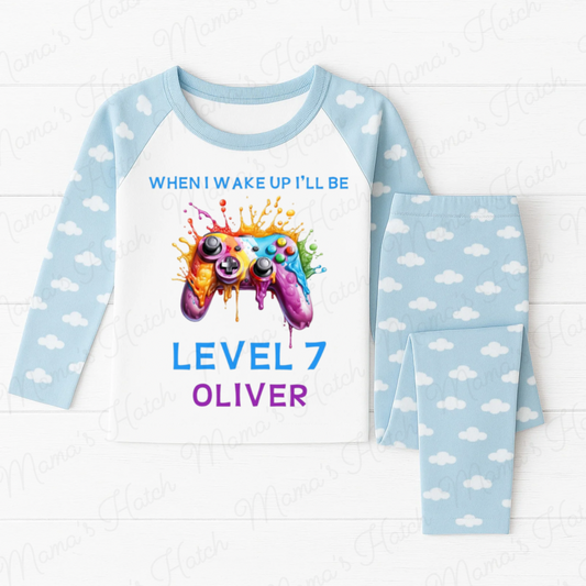 Gamer When I Wake Up I Will Be Blue Birthday Pyjamas