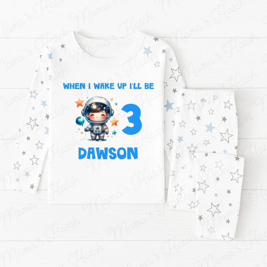 Astranaut When I Wake Up I Will Be Blue Birthday Pyjamas