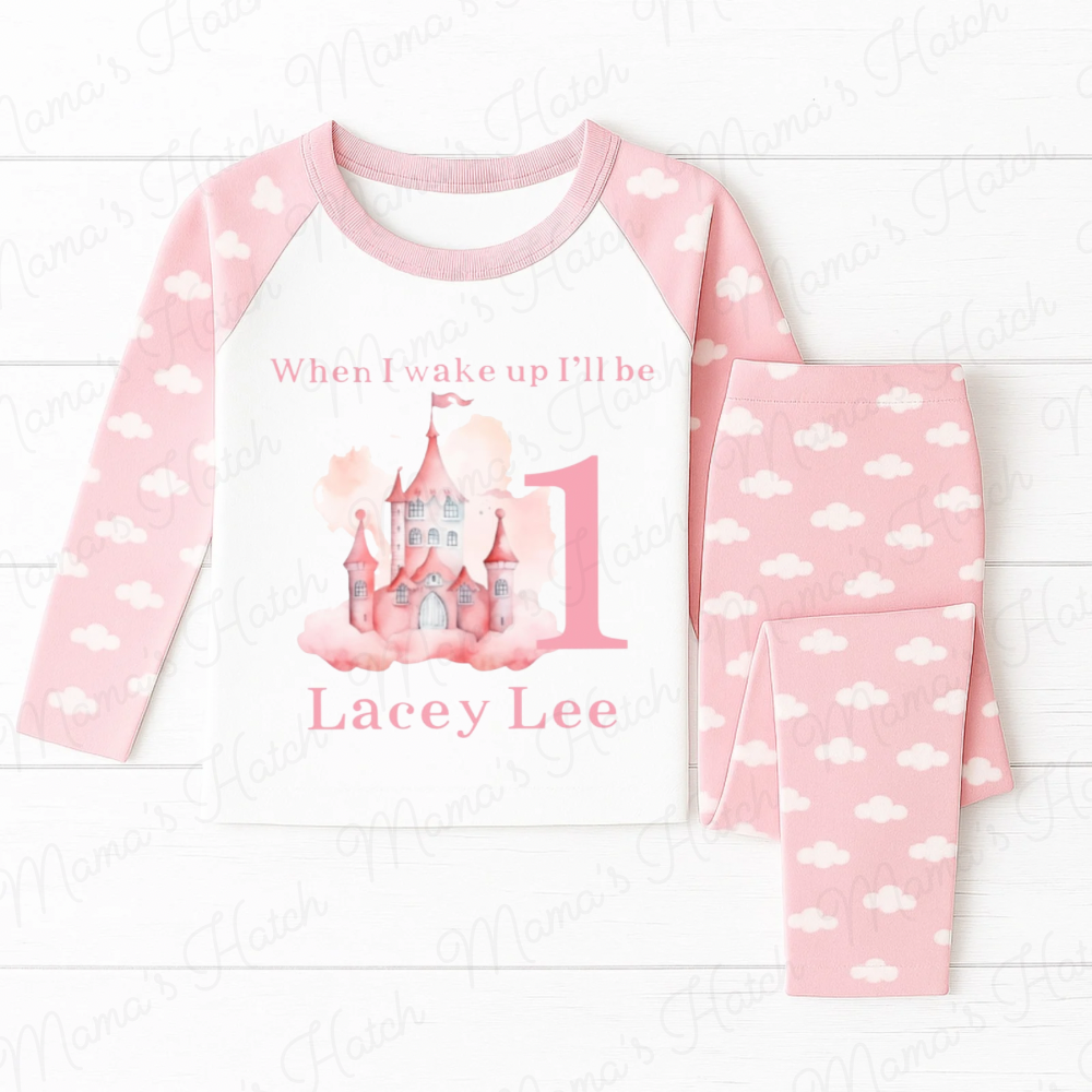 Pink Castle When I Wake Up I Will Be Pink Birthday Pyjamas