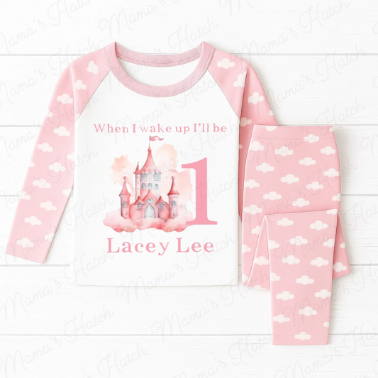 Pink Castle When I Wake Up I Will Be Pink Birthday Pyjamas