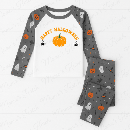 Happy Halloween Pumpkin Spider Pyjamas