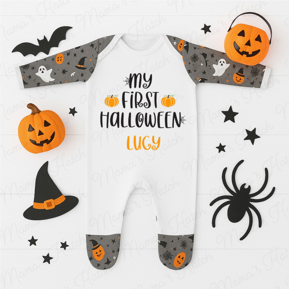 Personalised My First Halloween Romper