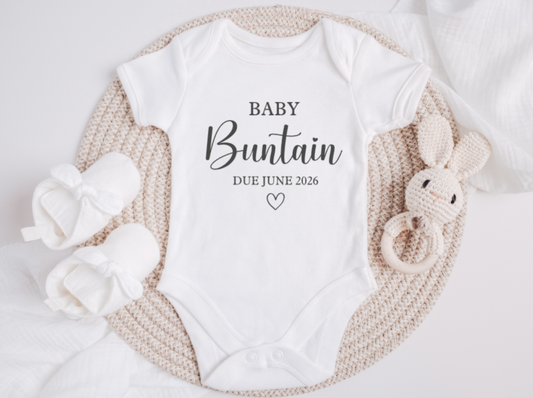 Personalised Pregnancy Announcement Vest