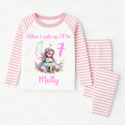 Fairy Butterfly When I Wake Up I Will Be Pink Birthday Pyjamas