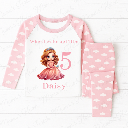 Princess Pink Dress When I Wake Up I Will Be Pink Birthday Pyjamas