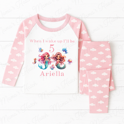 Under The Sea When I Wake Up I Will Be Pink Birthday Pyjamas