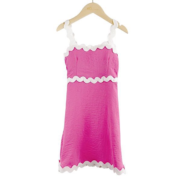 EMILY scallop trim cami dress pink image 0