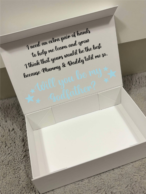 Will You Be My Godparents Personalised Gift Box image 4