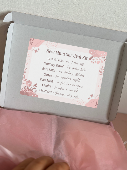 New Mum Survival Kit Letterbox Gift image 1