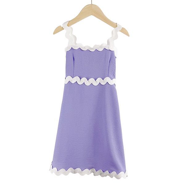 EMILY scallop trim cami dress Lilac image 0