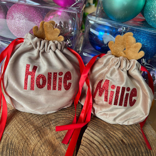 Personalised Reindeer Pouch image 0